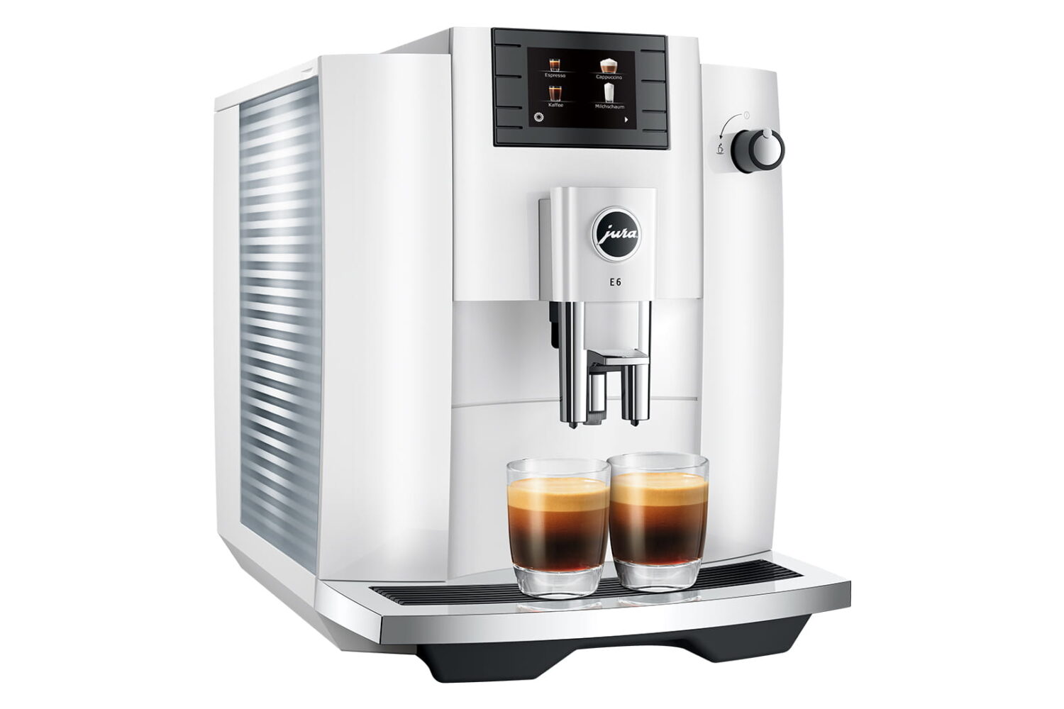 Jura E6 Piano White (EC) bean-to-cup coffee machine