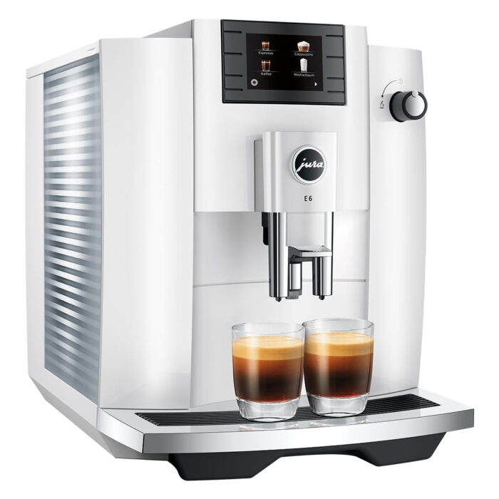 Jura E6 Piano White (EC) machine à café à grains