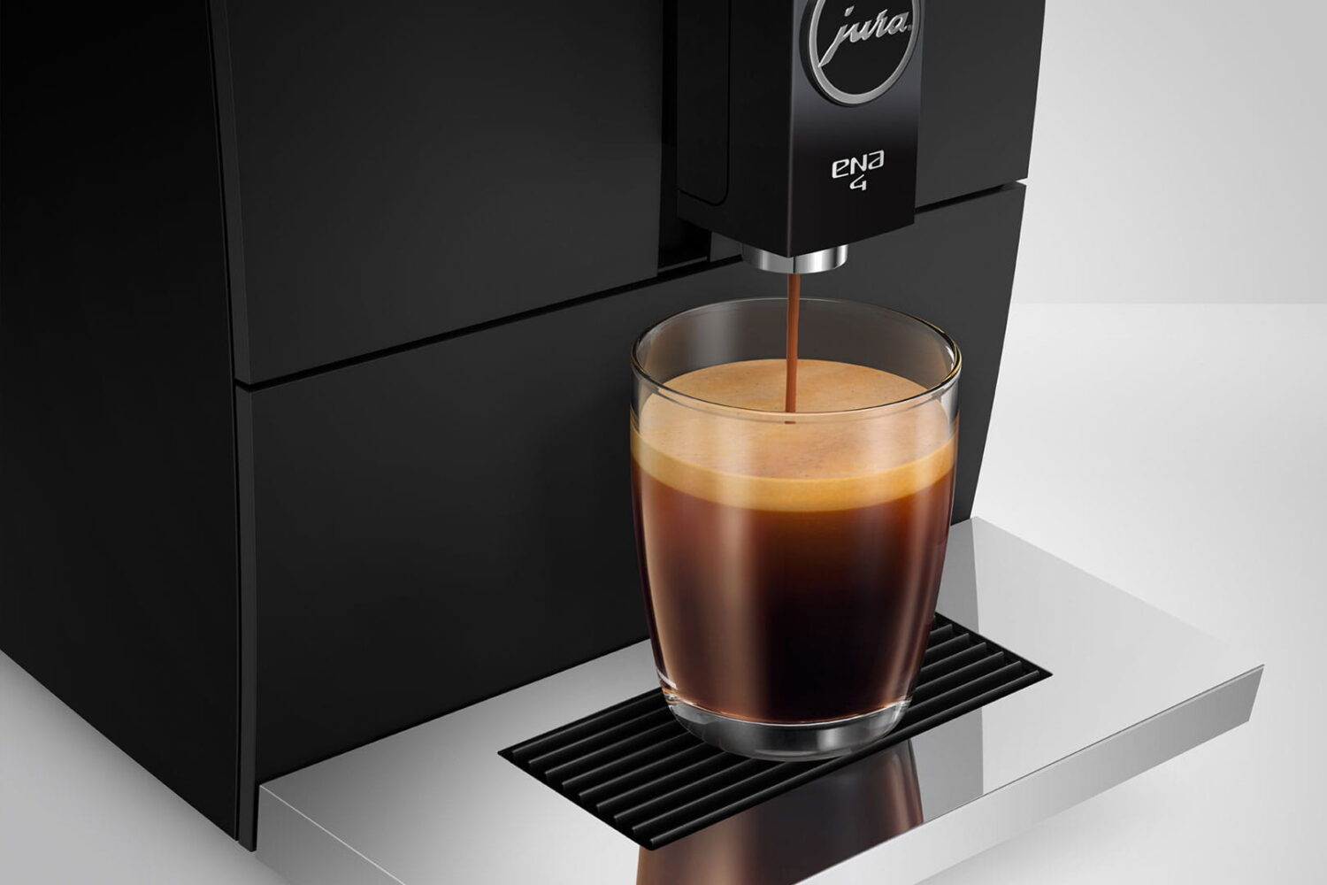 Jura Ena 4 Full Metropolitan Black (EB) résultat en tasse