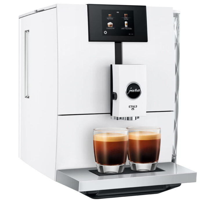 Jura ENA 8 Touch Full Nordic White (EC) deux tasses