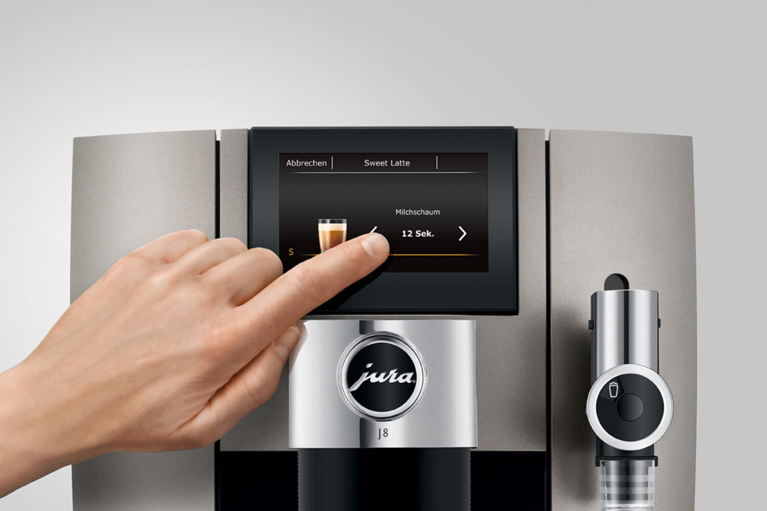 Jura J8 Midnight Silver (EA) écran