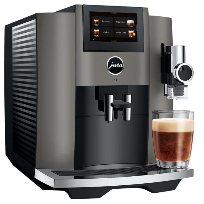 Jura S8 Dark Inox café au lait