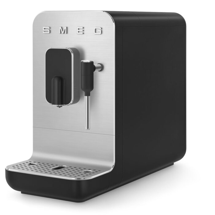 Machine à café SMEG automatique Bean to Cup Noir avec buse eau chaude / vapeur
