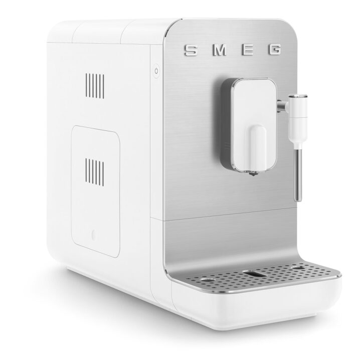 Machine à café automatique SMEG Bean to Cup Blanc avec buse eau chaude / vapeur