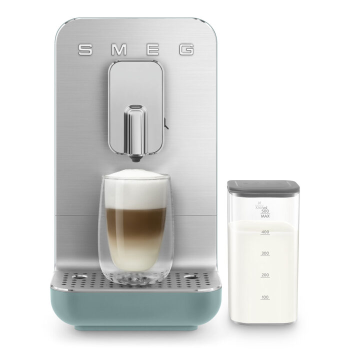 Machine à café SMEG entièrement automatique avec système de lait intégré Vert Émeraude