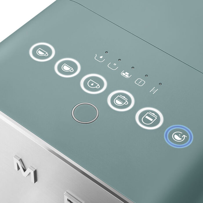 Machine à café SMEG entièrement automatique avec système de lait intégré Vert Émeraude