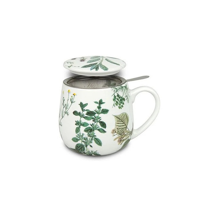 Tasse à thé avec passoire et couvercle