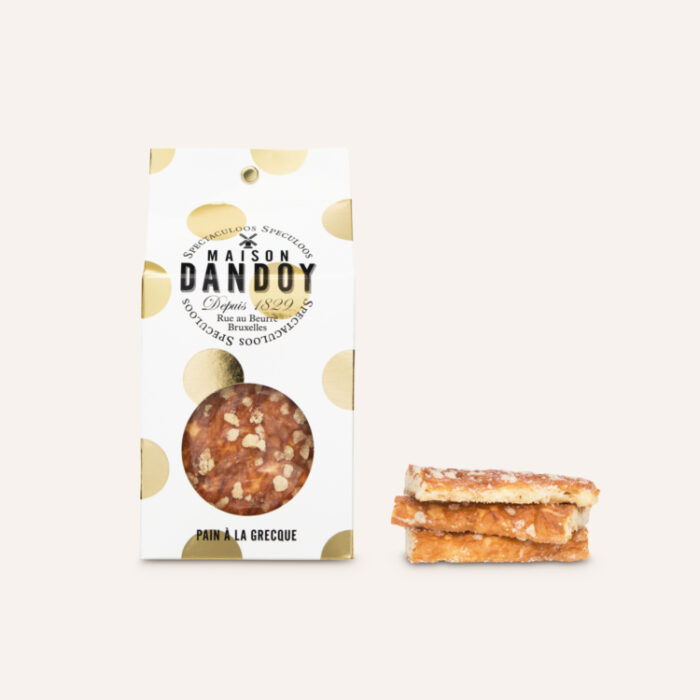 Zacht Brussels Grieks brood gedecoreerd met suiker