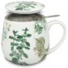 Mes herbes à thé préférées tasse avec passoire et couvercle