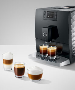 Jura C8 piano black café and café au lait