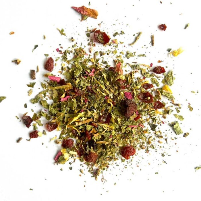 Tisane Nuit à Versailles is een kruidenthee met bloemige en fruitige noten.