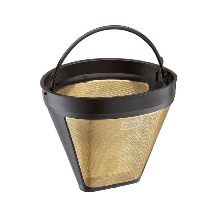 Gouden permanentfilter voor Cilio-koffie (maat 4)