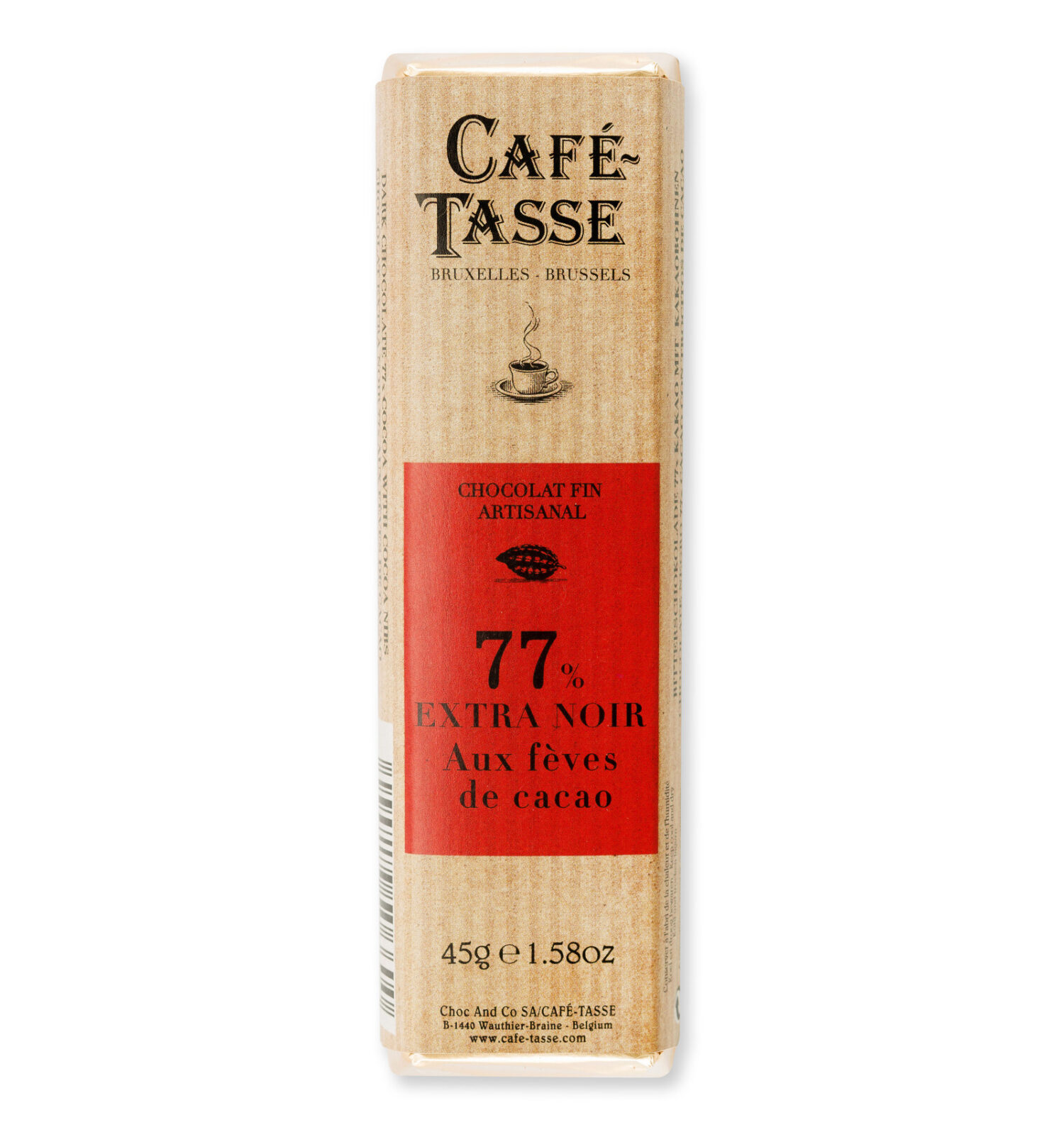 Chocolat noir avec fèves de Cacao