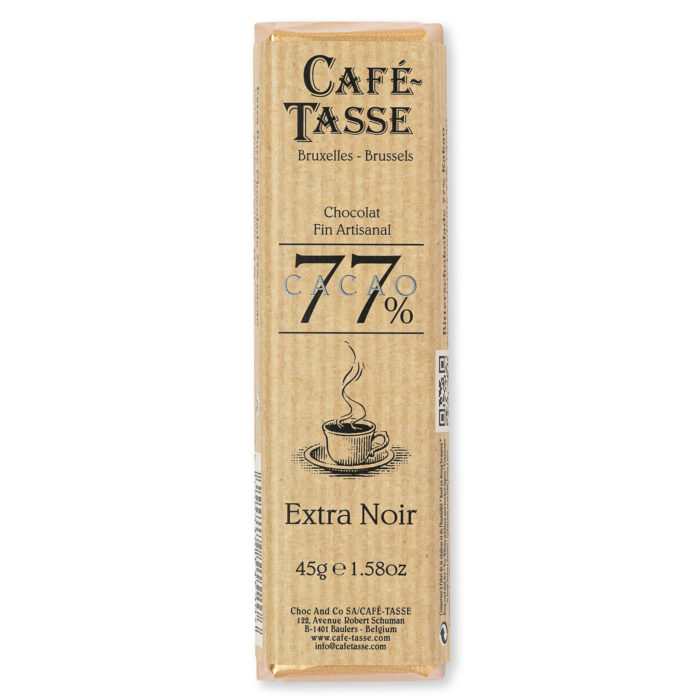 Barre de chocolat noir 77 de cacao
