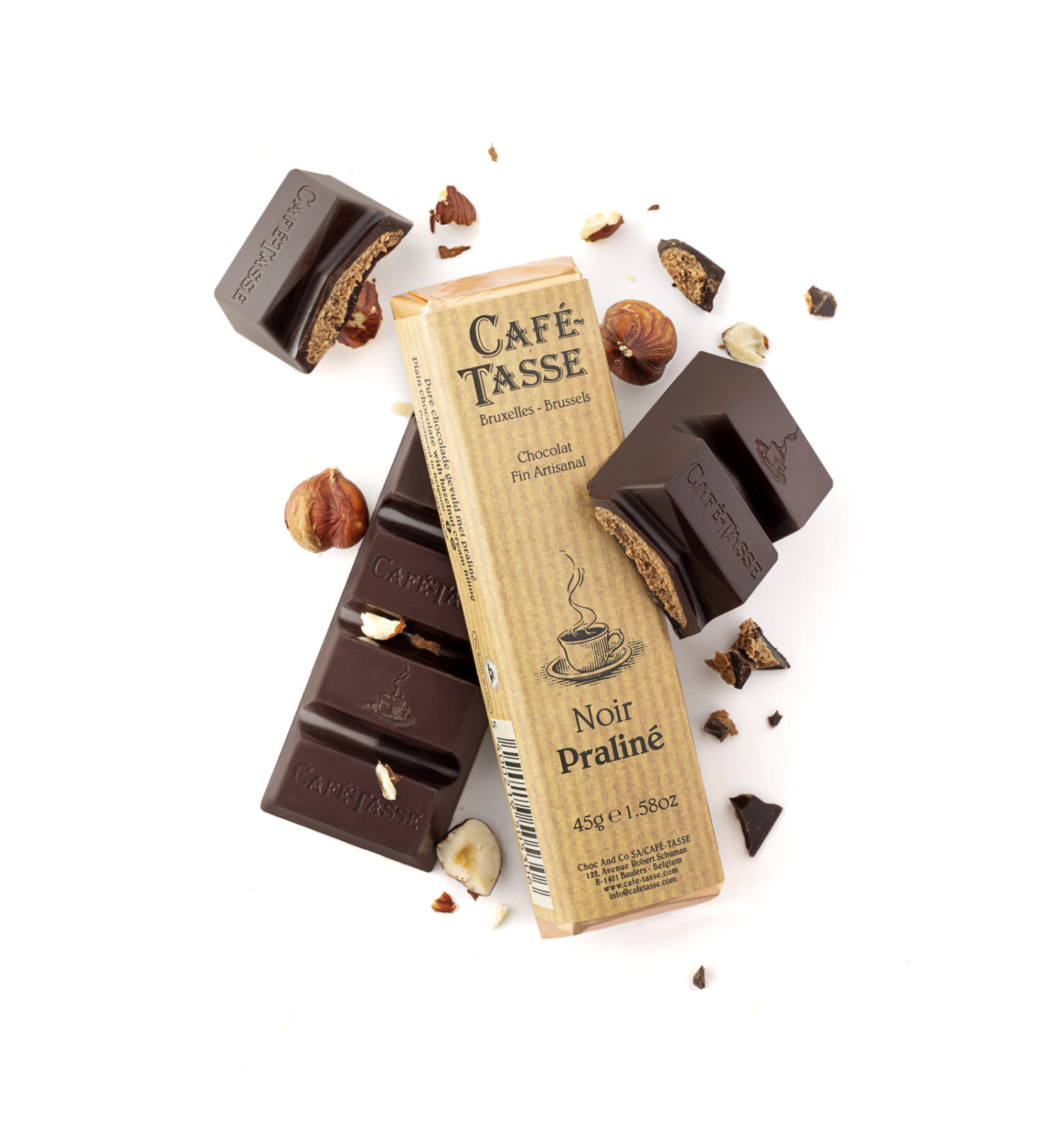 Chocolat Noir Praliné Café Tasse