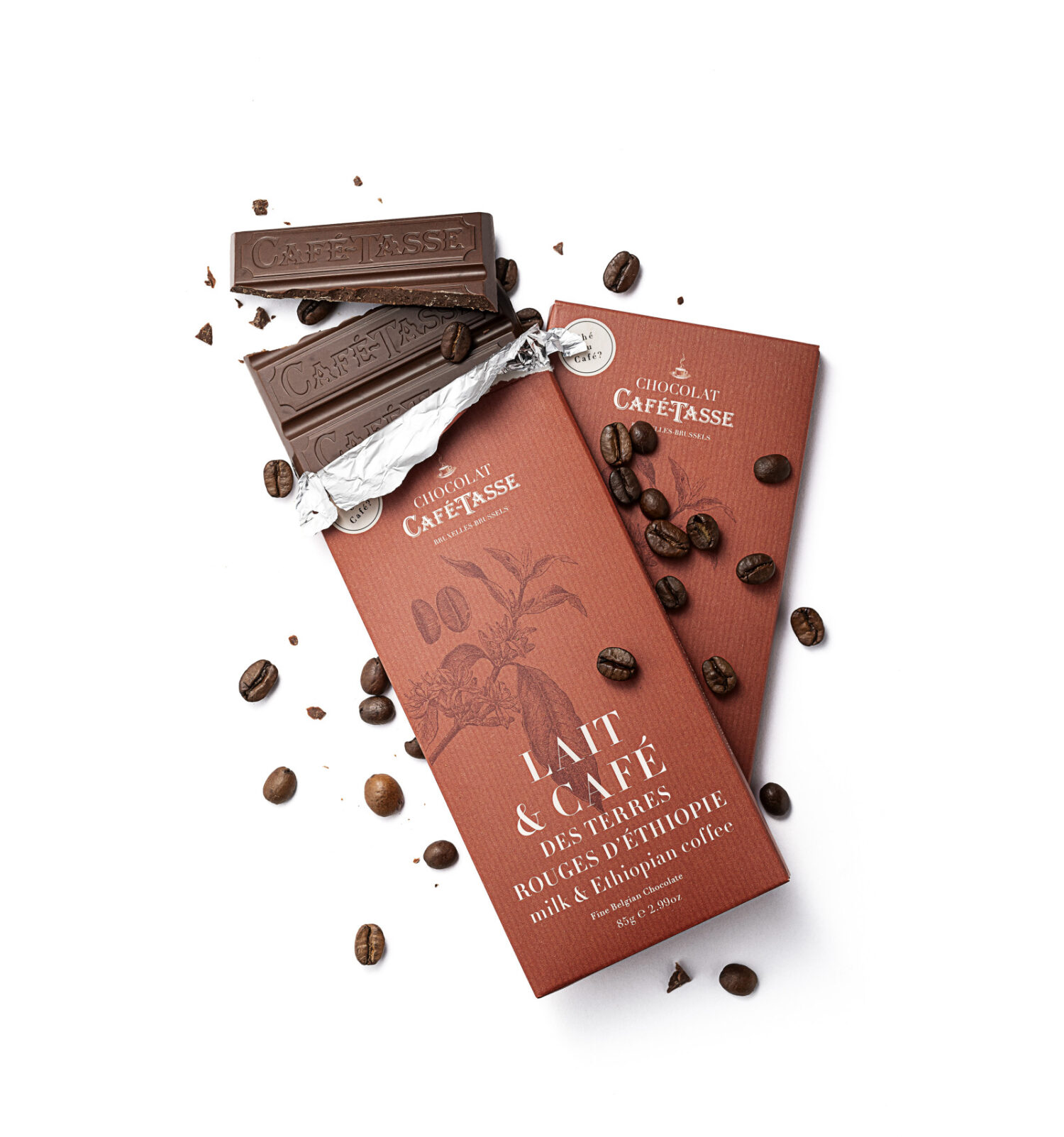 Tablette Chocolat au lait et café d'Ethiopie