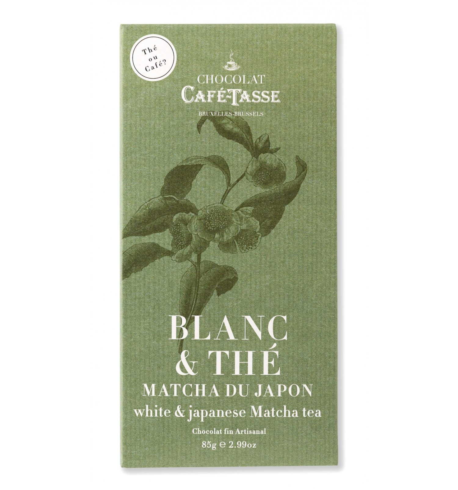 Koffiebar Witte kop en matcha thee
