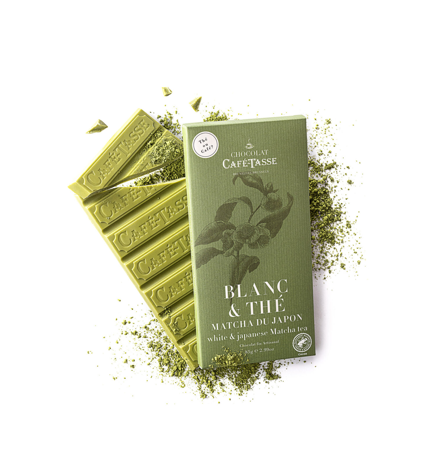 Chocolat blanc et thé matcha