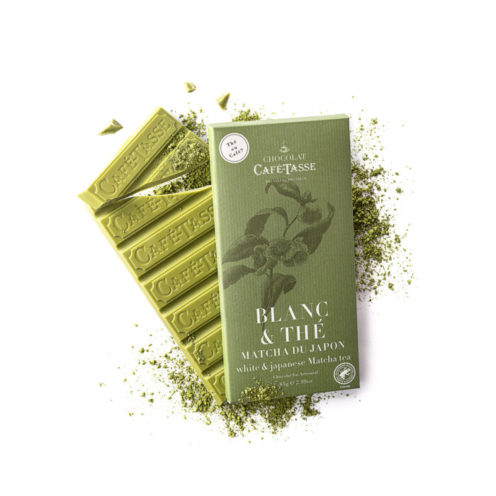 White chocolate and matcha tea