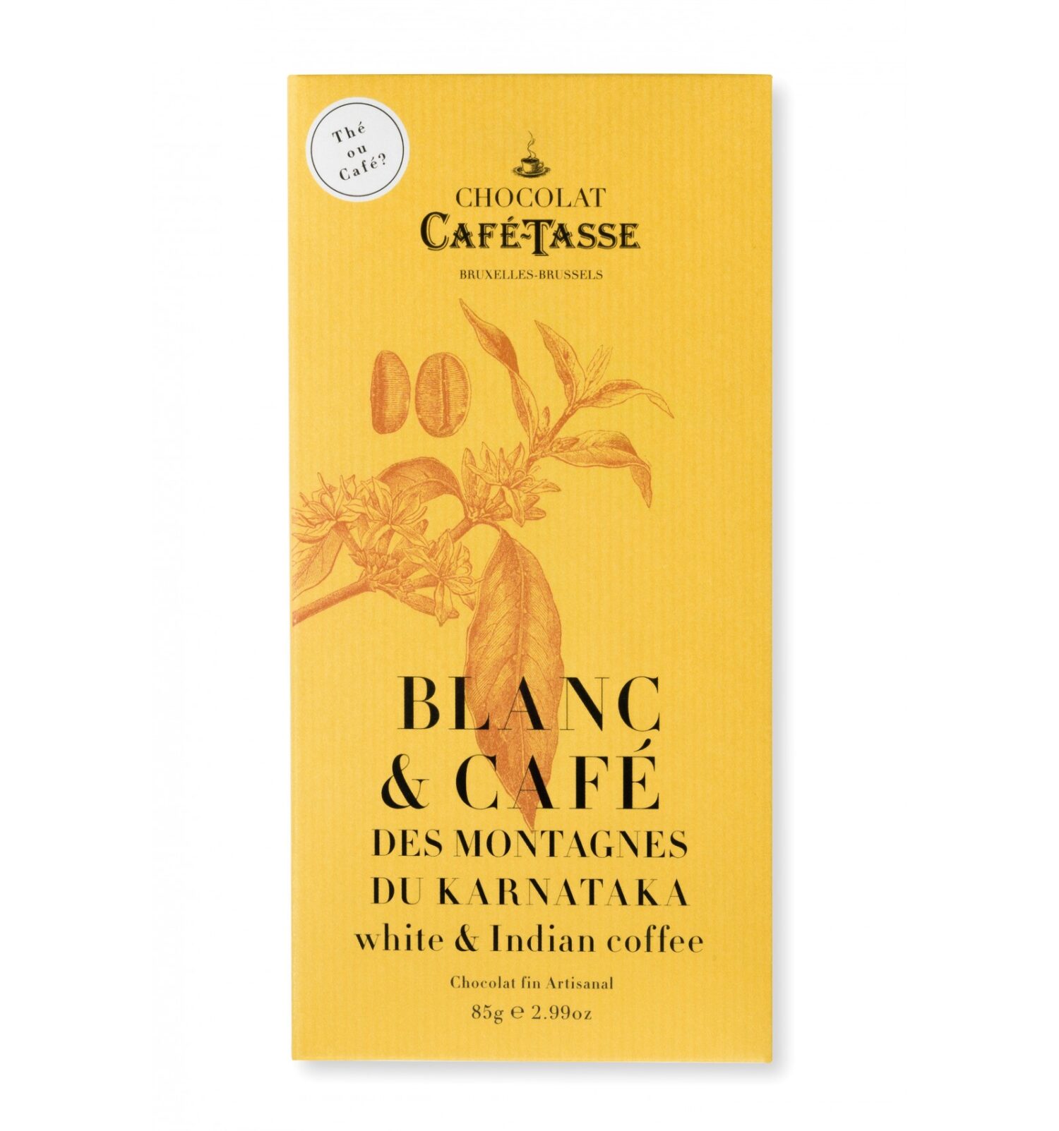Chocolat blanc au café d'Inde