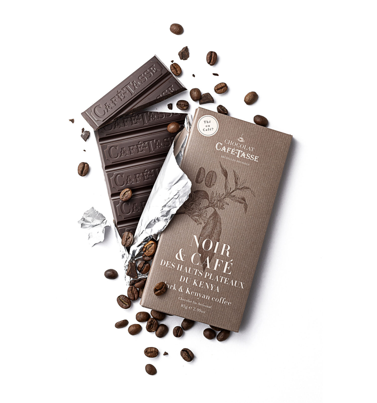 Tablette de chocolat Noir & Café Kenya