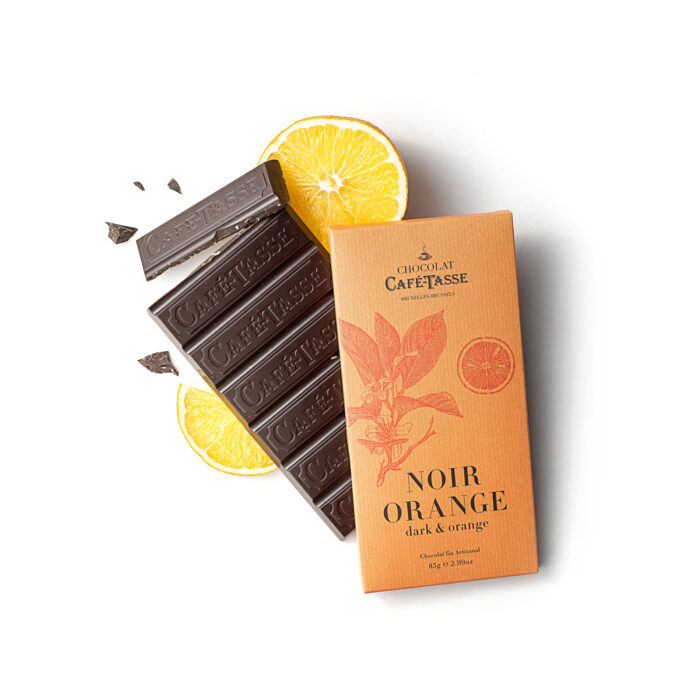 Chocolate Coffee Cup Black Orange
