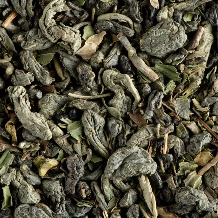 Thé vert à la menthe aromatisé, en vrac