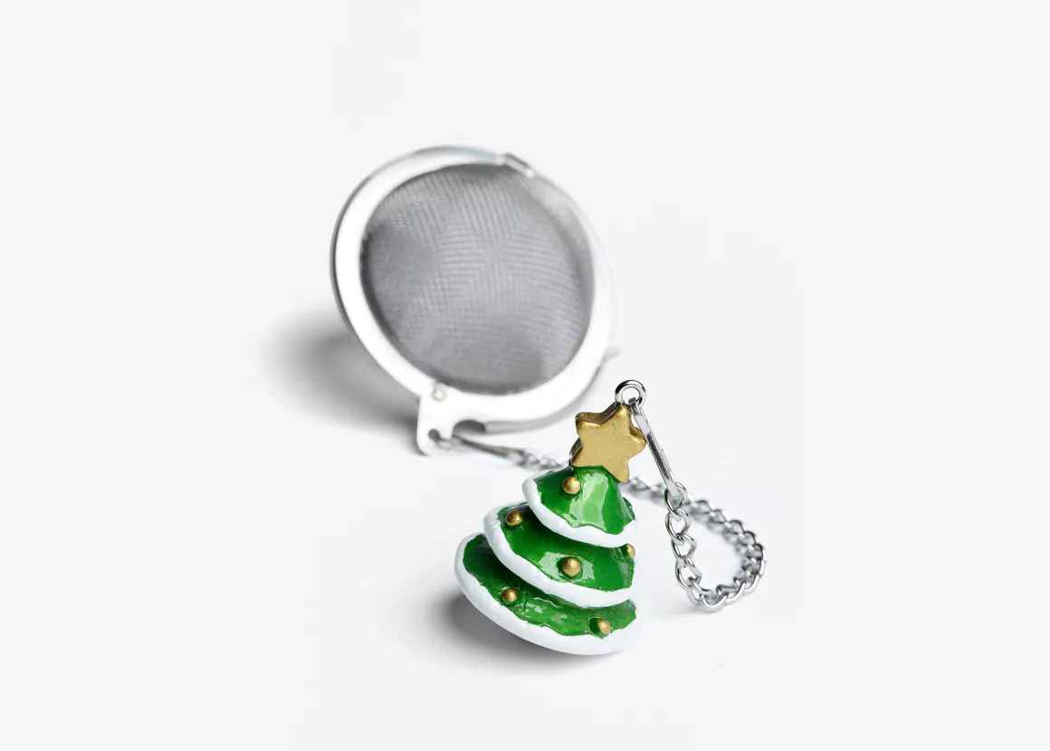 Sapin de Noël, boule à thé