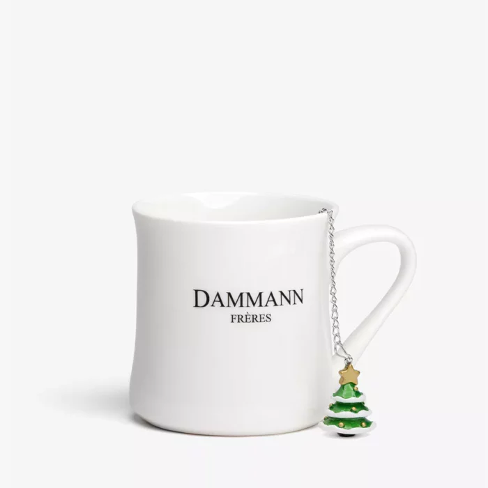 Sapin de Noël, boule à thé avec tasse