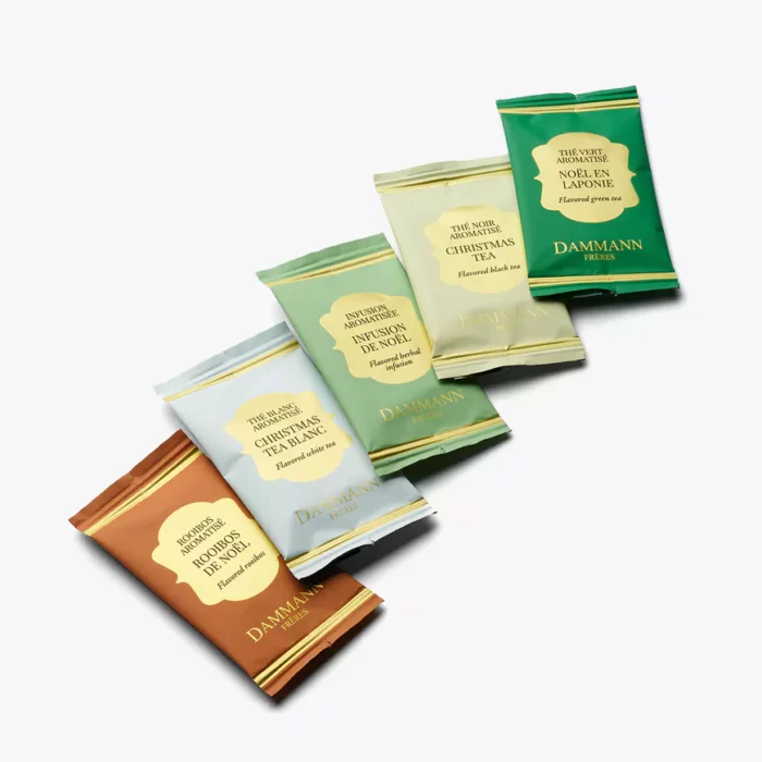 Différents sachets, Assortiment de Noël 2025 Dammann Frères