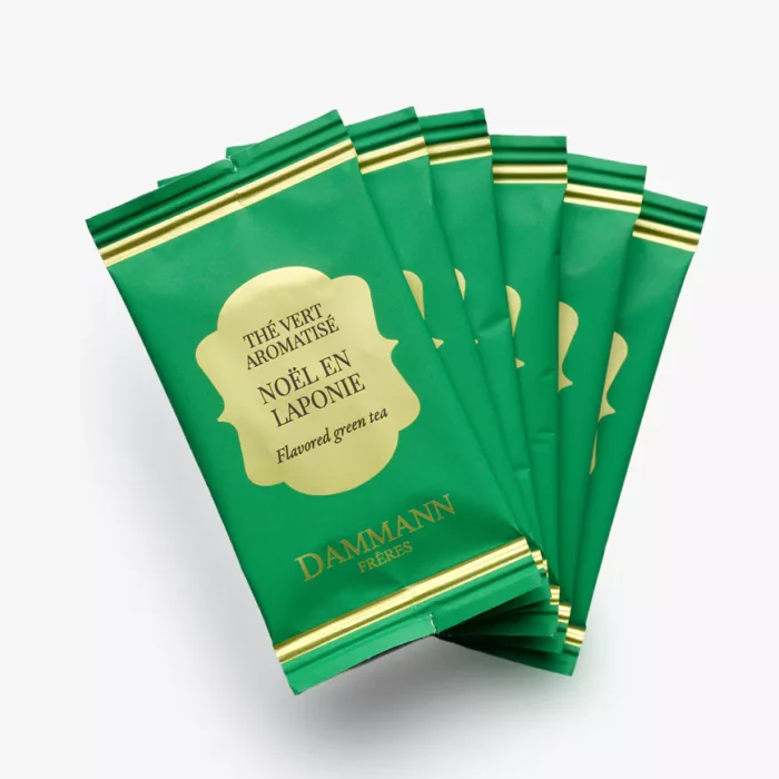 Sachets Cristal de thé vert Noël en Laponie Dammann