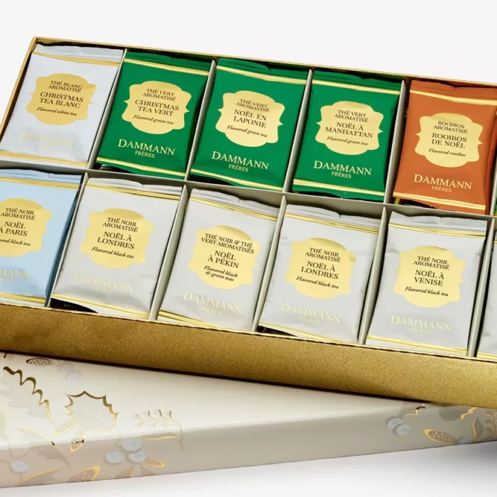 Coffret de thés de Noël décor hivernal
