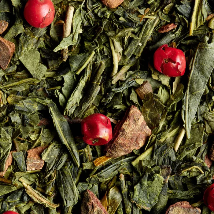 Noël en Laponie – thé vert aux notes de cannelle et cranberry