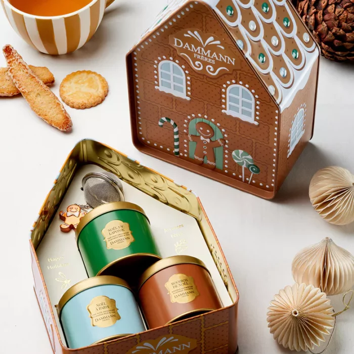 Coffret métal maison pain d’épices Candy Christmas