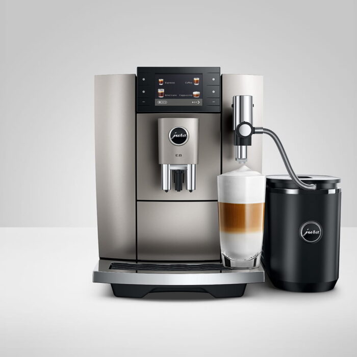 Jura E8 Midnight Silver mousseur à lait Sweet Foam